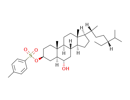Toluene-4-sulfonic acid (3S,5S,6S,8S,9S,10R,13R,14S,17R)-17-((1R,4R)-4-ethyl-1,5-dimethyl-hexyl)-6-hydroxy-10,13-dimethyl-hexadecahydro-cyclopenta[a]phenanthren-3-yl ester