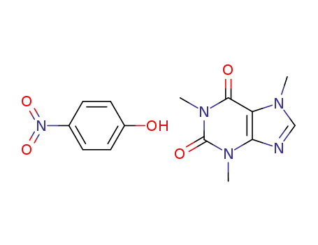 Molecular Structure of 38567-80-5 (4-nitrophenol-caffeine complex (1:1))
