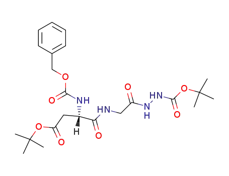 Glycine, N-[N-[(phenylmethoxy)carbonyl]-L-a-aspartyl]-,
4-(1,1-dimethylethyl) ester,
1-[2-[(1,1-dimethylethoxy)carbonyl]hydrazide]