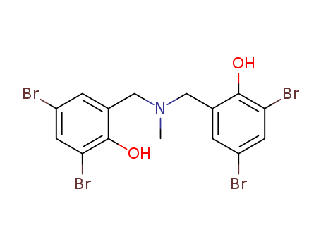 2,4-dibromo-6-[[(3,5-dibromo-2-hydroxy-phenyl)methyl-methyl-amino]methyl]phenol cas  92434-82-7