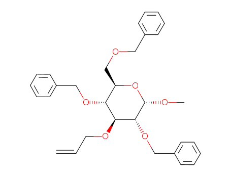 (2R,3R,4S,5R,6S)-4-Allyloxy-3,5-bis-benzyloxy-2-benzyloxymethyl-6-methoxy-tetrahydro-pyran