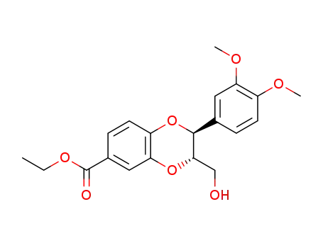 (2S,3S)-2-(3,4-Dimethoxy-phenyl)-3-hydroxymethyl-2,3-dihydro-benzo[1,4]dioxine-6-carboxylic acid ethyl ester