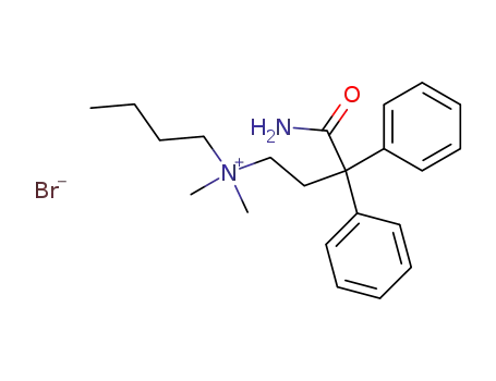 Butyl-(3-carbamoyl-3,3-diphenyl-propyl)-dimethyl-ammonium; bromide
