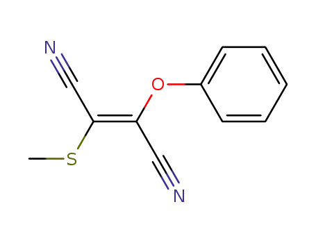 1-(methylthio)-2-phenoxydicyanoethylene