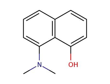 Molecular Structure of 62606-19-3 (1-Naphthalenol, 8-(dimethylamino)-)