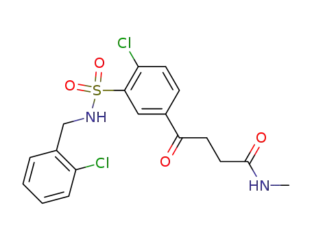 4-[4-Chloro-3-(2-chloro-benzylsulfamoyl)-phenyl]-N-methyl-4-oxo-butyramide
