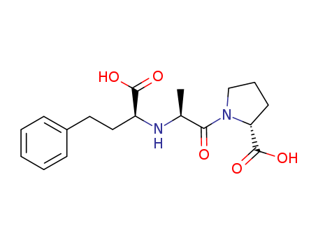 Molecular Structure of 196083-21-3 (D-Proline, N-[(1S)-1-carboxy-3-phenylpropyl]-L-alanyl-)
