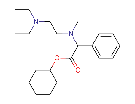 Molecular Structure of 95001-07-3 (Cyclohexyl-α-(2-diethylaminoethylmethylamino)phenylacetat)