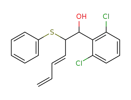 (E)-1-(2,6-Dichloro-phenyl)-2-phenylsulfanyl-hexa-3,5-dien-1-ol