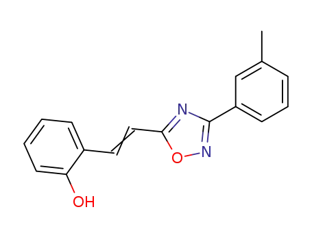 Molecular Structure of 72398-77-7 (2-[2-(3-<i>m</i>-tolyl-[1,2,4]oxadiazol-5-yl)-vinyl]-phenol)