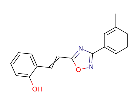 2-[2-(3-<i>m</i>-tolyl-[1,2,4]oxadiazol-5-yl)-vinyl]-phenol