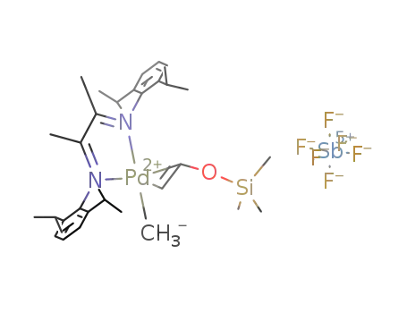 [((2,6-iPr2C6H3)NC(Me)C(Me)N(2,6-iPr2C6H3))Pd(η2-Me3SiOCHCH2)Me]SbF6