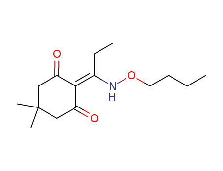Molecular Structure of 55634-72-5 (1,3-Cyclohexanedione, 2-[1-(butoxyamino)propylidene]-5,5-dimethyl-)