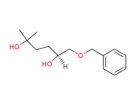 Molecular Structure of 62396-82-1 (2,5-Hexanediol, 5-methyl-1-(phenylmethoxy)-, (S)-)