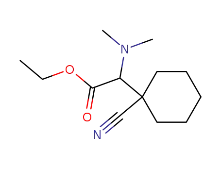 Molecular Structure of 63909-23-9 ((1-Cyano-cyclohexyl)-dimethylamino-acetic acid ethyl ester)