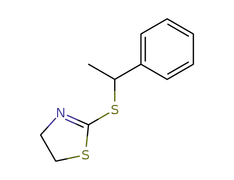 Molecular Structure of 50668-02-5 (2-(1-phenyl-ethylsulfanyl)-4,5-dihydro-thiazole)