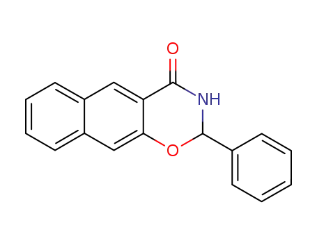 Molecular Structure of 68158-54-3 (2-phenyl-2,3-dihydro-naphtho[2,3-<i>e</i>][1,3]oxazin-4-one)