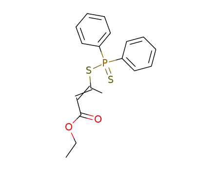 S-(1-Methyl-2-carbethoxy-vinyl)-diphenyl-dithiophosphinsaeureester