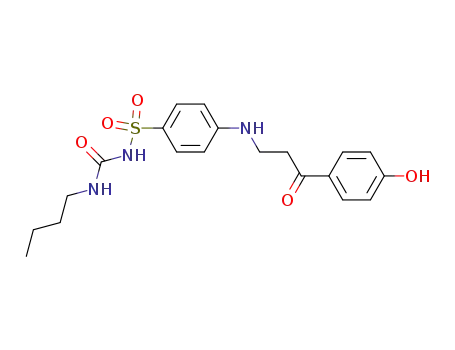 N<sup>4</sup>-<2-(4-Hydroxy-benzoyl)-ethyl>-N<sup>1</sup>-butylcarbamoyl-sulfanilamid