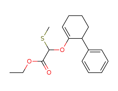 Acetic acid, (methylthio)[(6-phenyl-1-cyclohexen-1-yl)oxy]-, ethyl ester