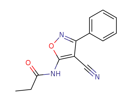 3-phenyl-5-propionylamino-isoxazole-4-carbonitrile