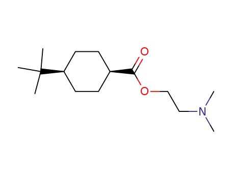 Molecular Structure of 22523-15-5 (4-tert-Butyl-cyclohexanecarboxylic acid 2-dimethylamino-ethyl ester)