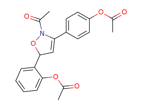 5-(2-acetoxy-phenyl)-3-(4-acetoxy-phenyl)-2-acetyl-2,5-dihydro-isoxazole