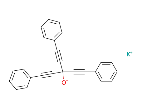 Potassium; 1,5-diphenyl-3-phenylethynyl-penta-1,4-diyn-3-olate