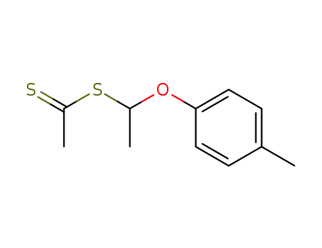 Molecular Structure of 37912-23-5 (Dithioacetic acid 1-p-tolyloxy-ethyl ester)