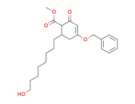 4-Benzyloxy-6-(8-hydroxy-octyl)-2-oxo-cyclohex-3-encarbonsaeure-methylester