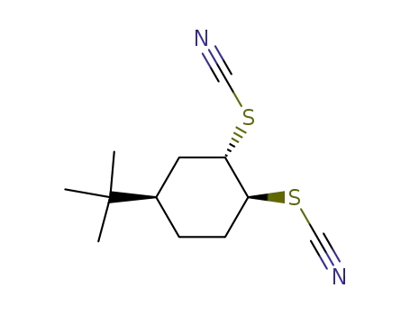 Molecular Structure of 62444-44-4 (Thiocyanic acid, (1R,2R,4S)-4-(1,1-dimethylethyl)-1,2-cyclohexanediyl
ester, rel-)
