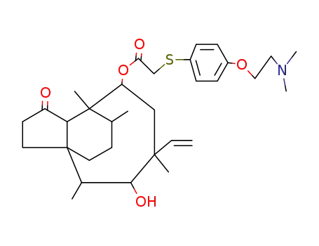 [4-(2-Dimethylamino-ethoxy)-phenylsulfanyl]-acetic acid 3-hydroxy-2,4,7,14-tetramethyl-9-oxo-4-vinyl-tricyclo[5.4.3.0<sup>1,8</sup>]tetradec-6-yl ester