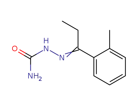 Molecular Structure of 40685-23-2 (1-<i>o</i>-tolyl-propan-1-one semicarbazone)