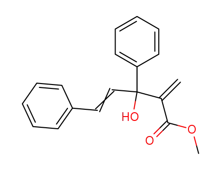 Molecular Structure of 58371-21-4 ((Z)-3-Hydroxy-2-methylene-3,5-diphenyl-pent-4-enoic acid methyl ester)