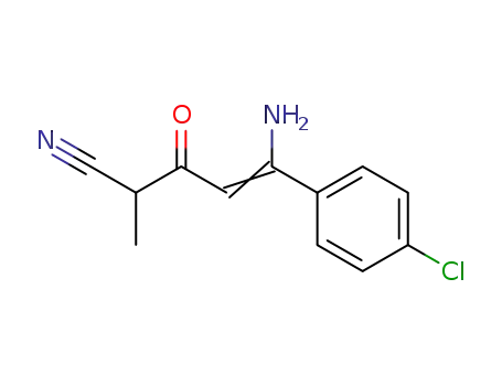 (Z)-5-Amino-5-(4-chloro-phenyl)-2-methyl-3-oxo-pent-4-enenitrile