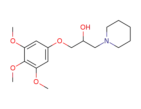 Molecular Structure of 107777-86-6 (1-piperidino-3-(3,4,5-trimethoxy-phenoxy)-propan-2-ol)