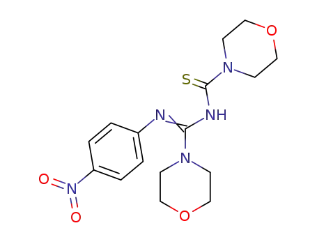 morpholine-4-carbothioic acid [<i>N</i>-(4-nitro-phenyl)-morpholine-4-carboximidoyl]-amide