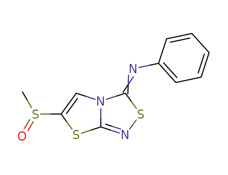 (6-methanesulfinyl-thiazolo[2,3-<i>c</i>][1,2,4]thiadiazol-3-ylidene)-phenyl-amine