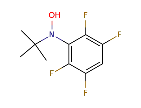 Molecular Structure of 53104-19-1 (N-tert-Butyl-N-(2,3,5,6-tetrafluoro-phenyl)-hydroxylamine)