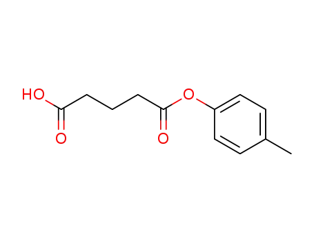 Molecular Structure of 37526-02-6 (glutaric acid mono-<i>p</i>-tolyl ester)