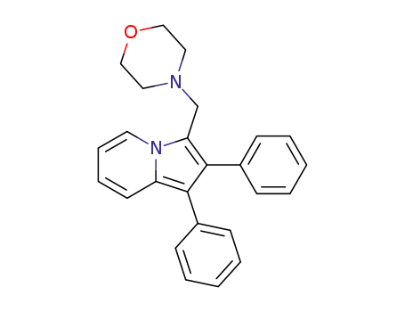 3-morpholin-4-ylmethyl-1,2-diphenyl-indolizine