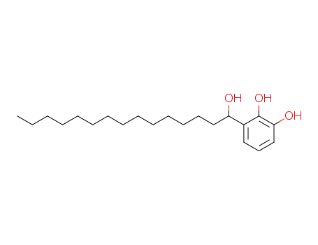 Molecular Structure of 16825-45-9 (3-(1-hydroxypentadecyl)benzene-1,2-diol)