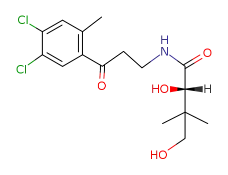 <i>N</i>-[3-(4,5-dichloro-2-methyl-phenyl)-3-oxo-propyl]-pantamide