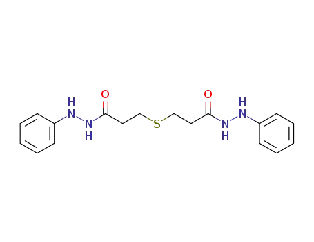 Molecular Structure of 111329-19-2 (3,3'-sulfanediyl-di-propionic acid bis-(<i>N</i>'-phenyl-hydrazide))
