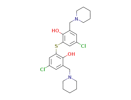 bis-(5-chloro-2-hydroxy-3-piperidinomethyl-phenyl)-sulfide