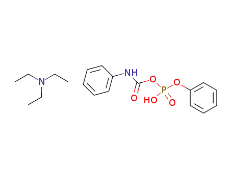 Molecular Structure of 99672-72-7 (phenylcarbamoyl-phosphoric acid monophenyl ester; compound with triethylamine)