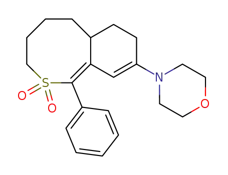 4-(2,2-dioxo-1-phenyl-2,3,4,5,6,6a,7,8-octahydro-2λ<sup>6</sup>-benzo[<i>c</i>]thiocin-9-yl)-morpholine