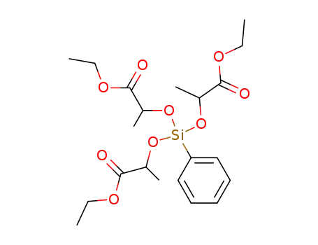 Molecular Structure of 18772-64-0 (4-(1-ethoxycarbonyl-ethoxy)-2,6-dimethyl-4-phenyl-3,5-dioxa-4-sila-heptanedioic acid diethyl ester)