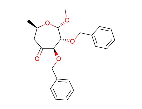 methyl 2,3-di-O-benzyl-5,7-dideoxy-α-D-xylo-heptoseptanosid-4-ulose
