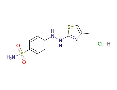 4-[<i>N</i>'-(4-methyl-thiazol-2-yl)-hydrazino]-benzenesulfonic acid amide; hydrochloride